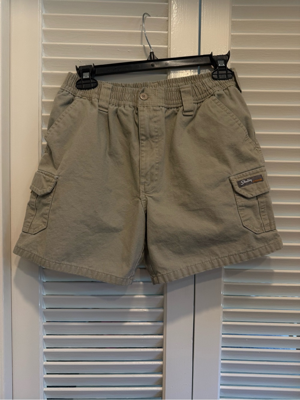 Women’s sterling outdoor vintage Khaki Cargo Shorts pure cotton